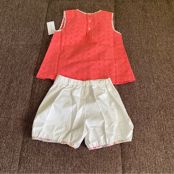 NWT Petit Confection Orange Top and White Shorts - Picture 4 of 11